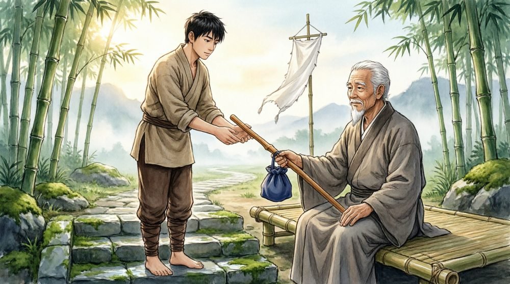 任務を受け継ぐ若者と見守る長老